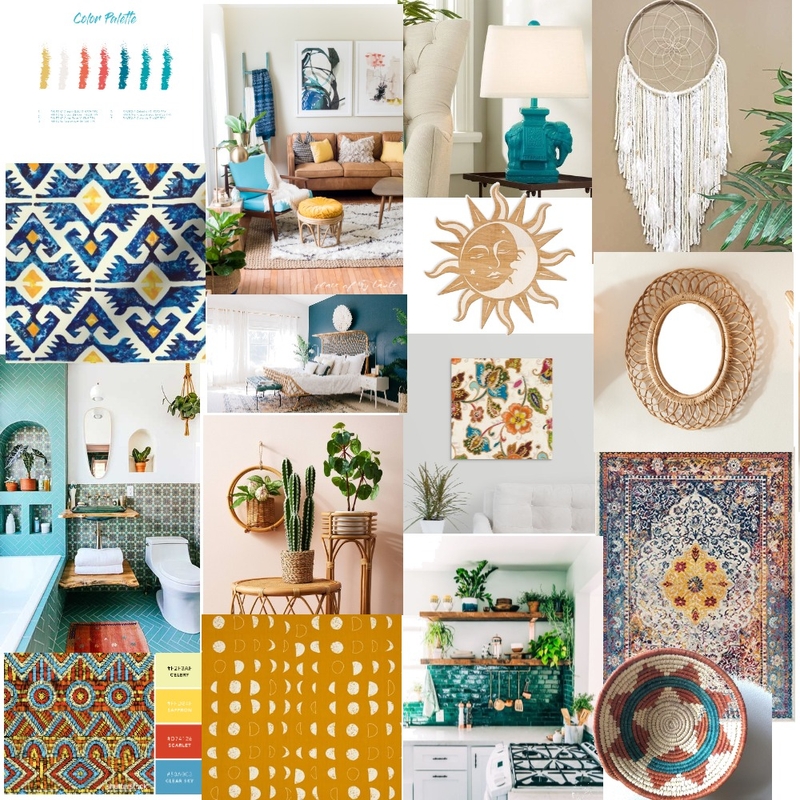 Boho Chic Mood Board by Ksantikian on Style Sourcebook