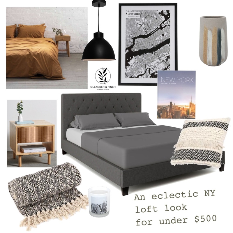 Bedroom 2nd look under $500 Mood Board by Oleander & Finch Interiors on Style Sourcebook