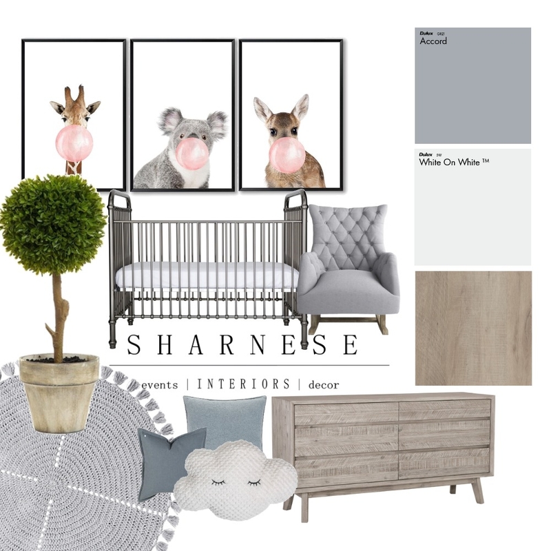 Moody Nursey Mood Board by jadec design on Style Sourcebook