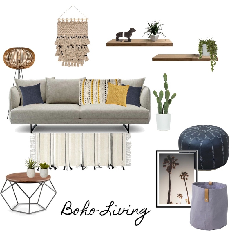 Bohemian Living Mood Board by Likhitha on Style Sourcebook