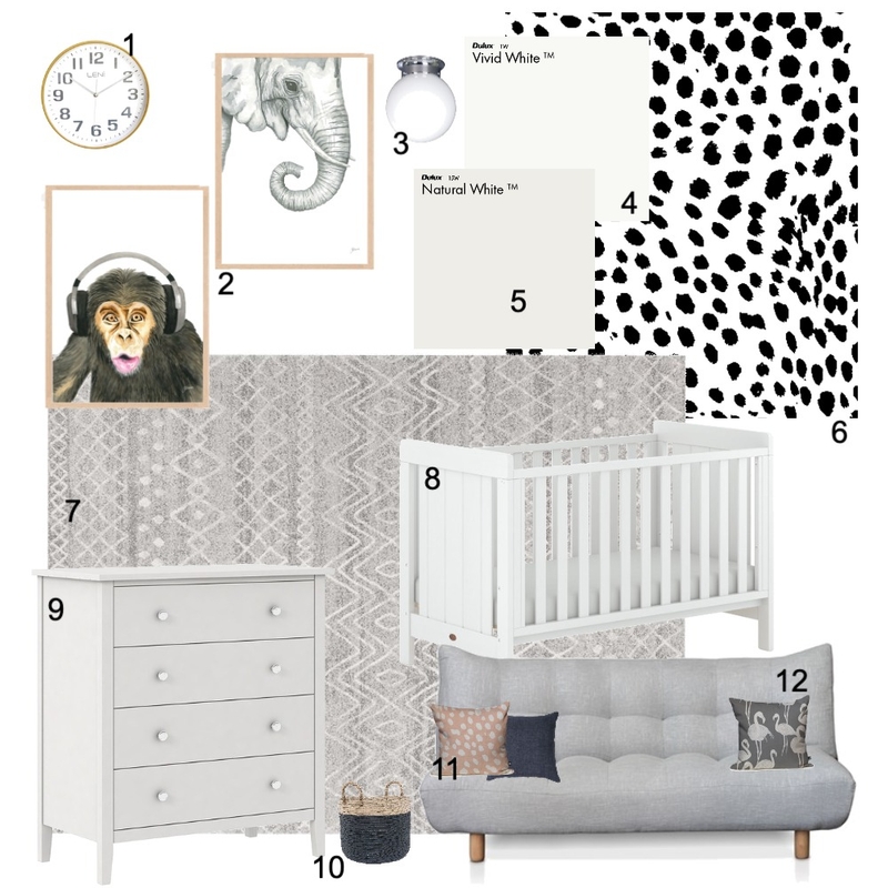 guest/nursery Mood Board by carlyperodeau on Style Sourcebook