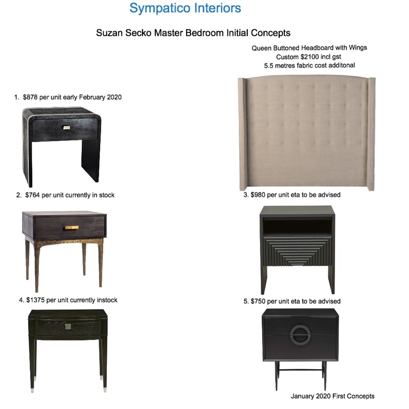 Master Bedroom Suzan Secko January 2020 Mood Board by Sympatico on Style Sourcebook