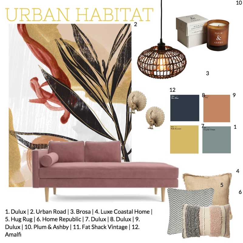 6-1-20 Mood Board by Urban Habitat on Style Sourcebook