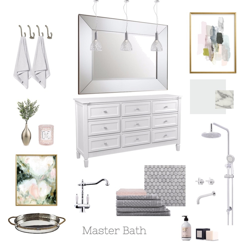 Master Bathroom Mood Board by cpinteriors on Style Sourcebook