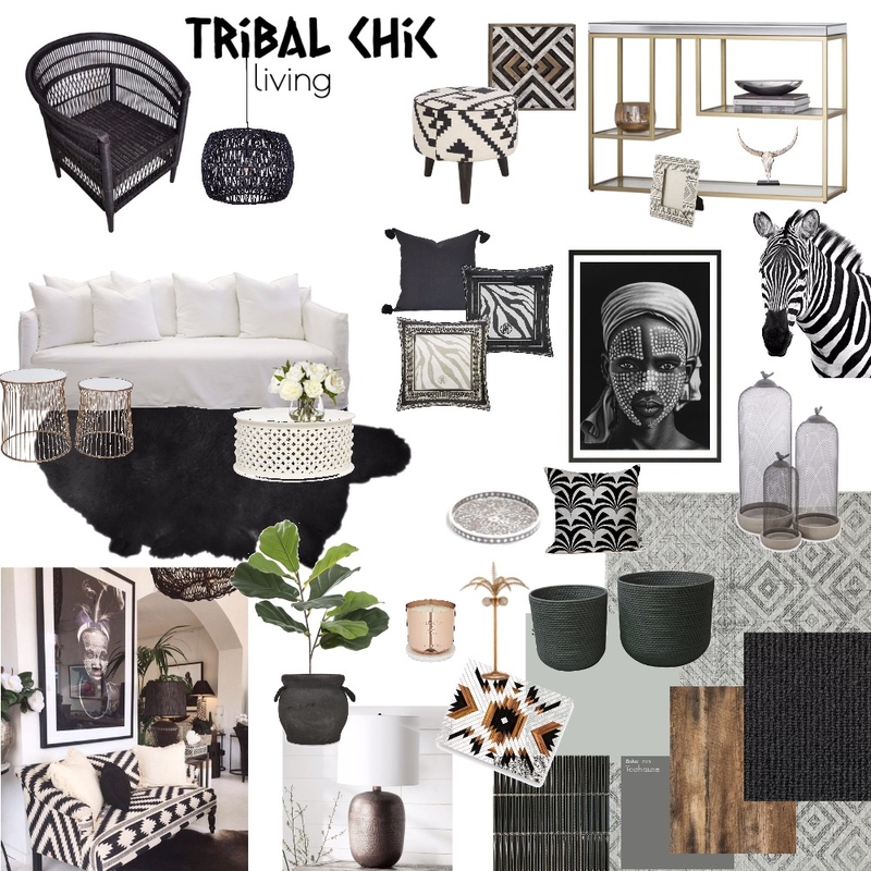 Tribal living Mood Board by ELENAroveda on Style Sourcebook