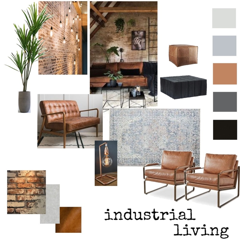 Industrial mood board Mood Board by RobertaDiFa on Style Sourcebook