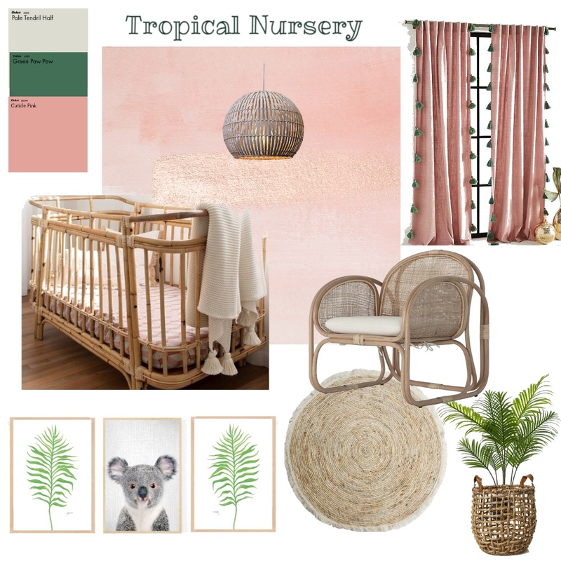 Tropical Nursery Mood Board by BrooklinnRyver on Style Sourcebook