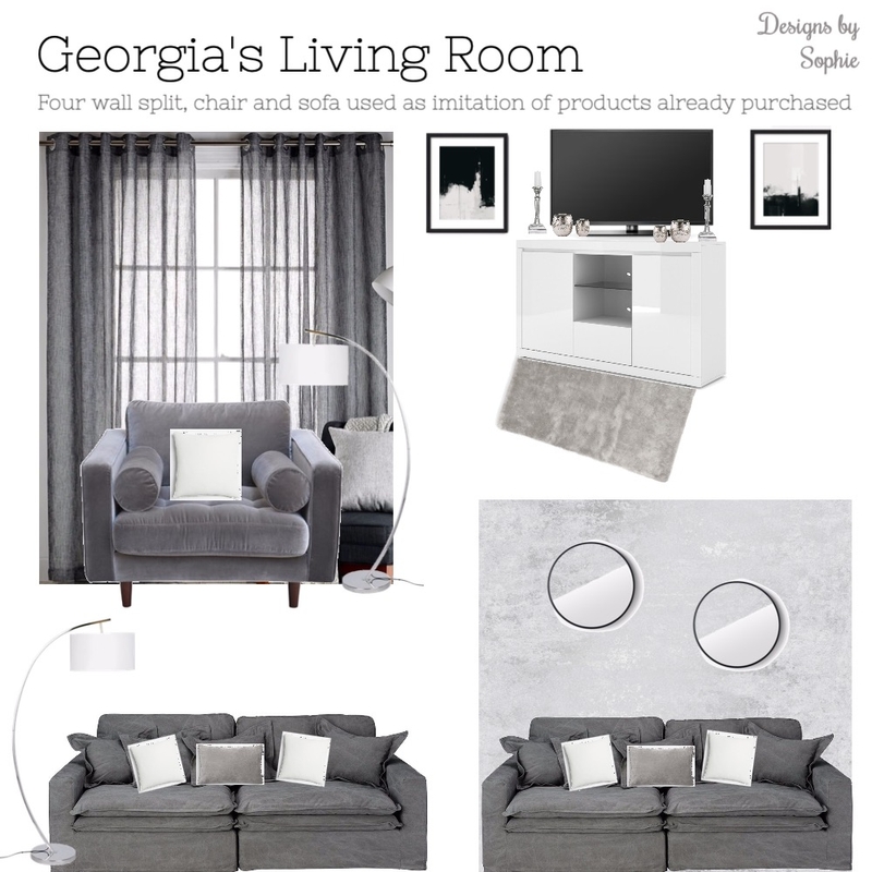 Georgia - Living Room Final Mood Board by Designs by Sophie on Style Sourcebook