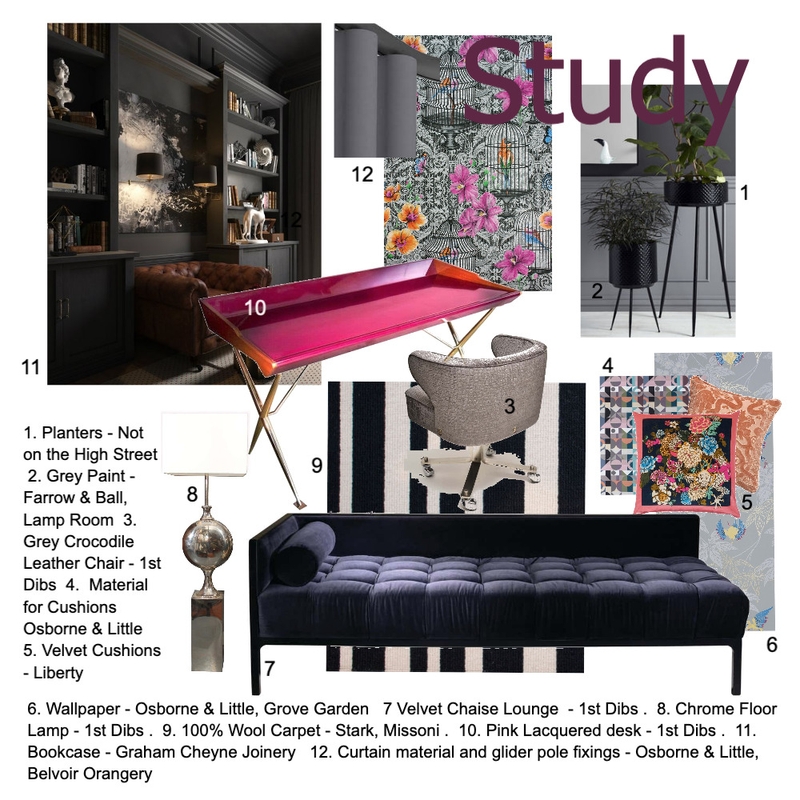 Study Mood Board by SignoriniDesigns on Style Sourcebook