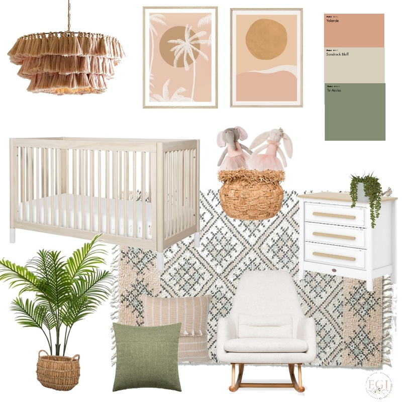 Boho Nursery Mood Board by Eliza Grace Interiors on Style Sourcebook