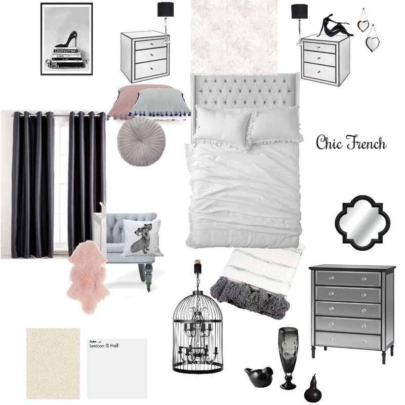 Chic French Bedroom Mood Board by CindyBee on Style Sourcebook