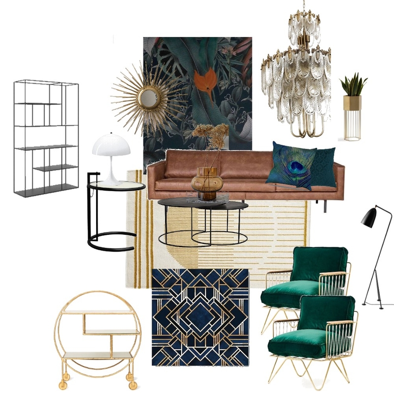 Innlevering 2, Funksjonalistisk Art Deco stue Mood Board by iesio on Style Sourcebook