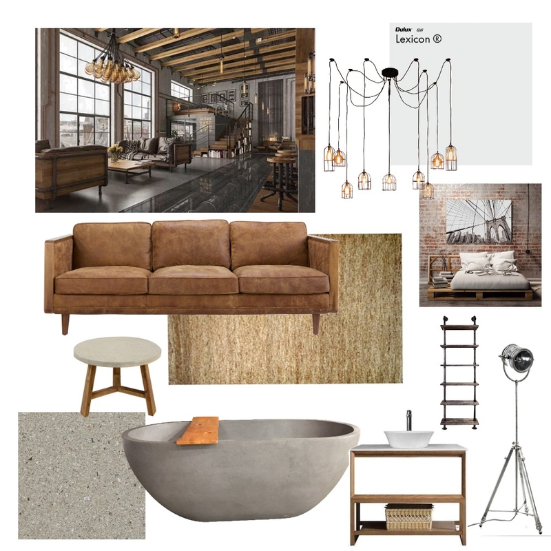 Industrial theme Mood Board by zoesharrock on Style Sourcebook