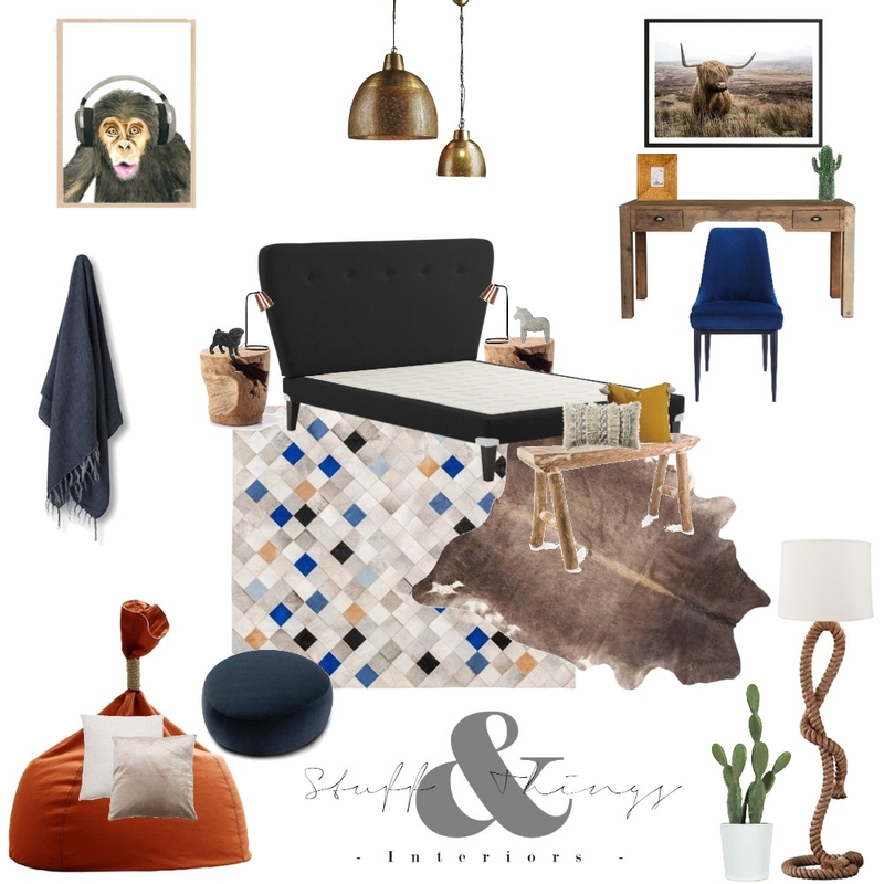 Teen Boys Bedroom Mood Board by StuffandThingsInteriors on Style Sourcebook