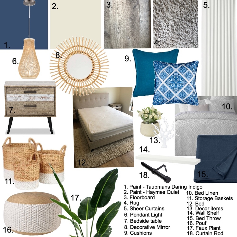 Client Bedroom - IDI Mood Board by Medhalini on Style Sourcebook