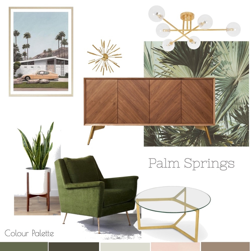 Mid Century Mood Board by styledspacebynikki on Style Sourcebook