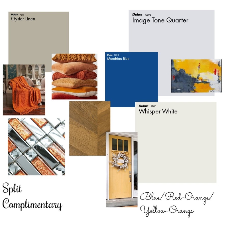 Scheme Three Split Complimentary Mood Board by Jlw4587 on Style Sourcebook