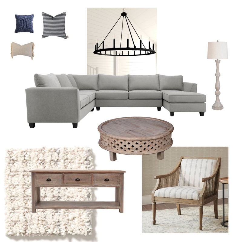 Burr Living Room Mood Board by creating a home that feels like a vacation on Style Sourcebook