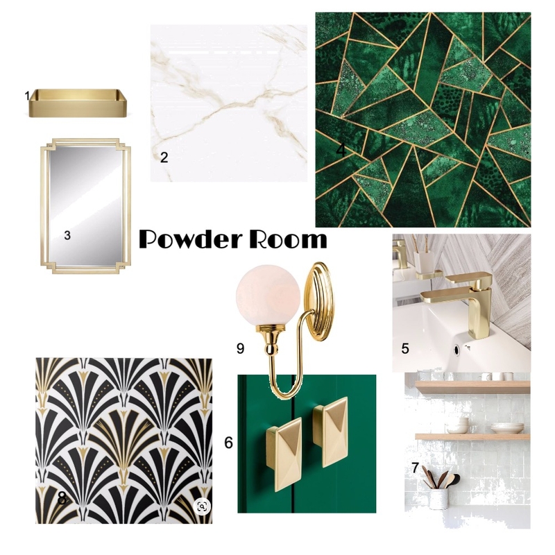 Powder Room Mood Board by MaureenGriffiths on Style Sourcebook