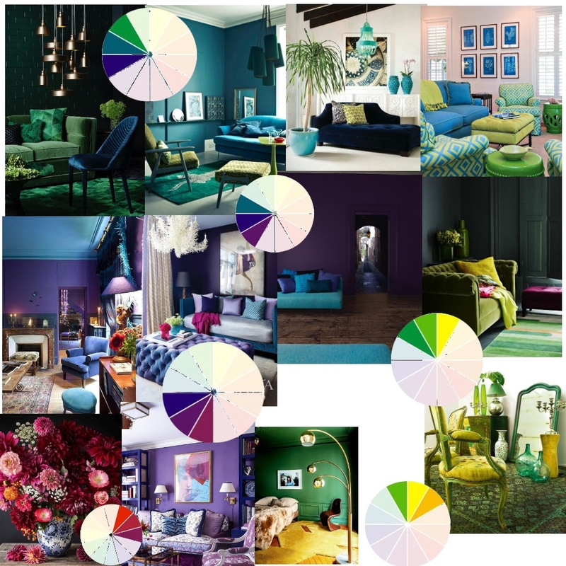 Analogous Colour Mood Board by laurene on Style Sourcebook