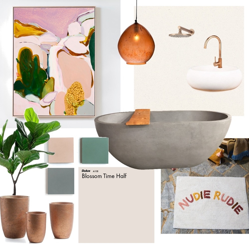 Earthy Bathroom Mood Board by Jensievers on Style Sourcebook