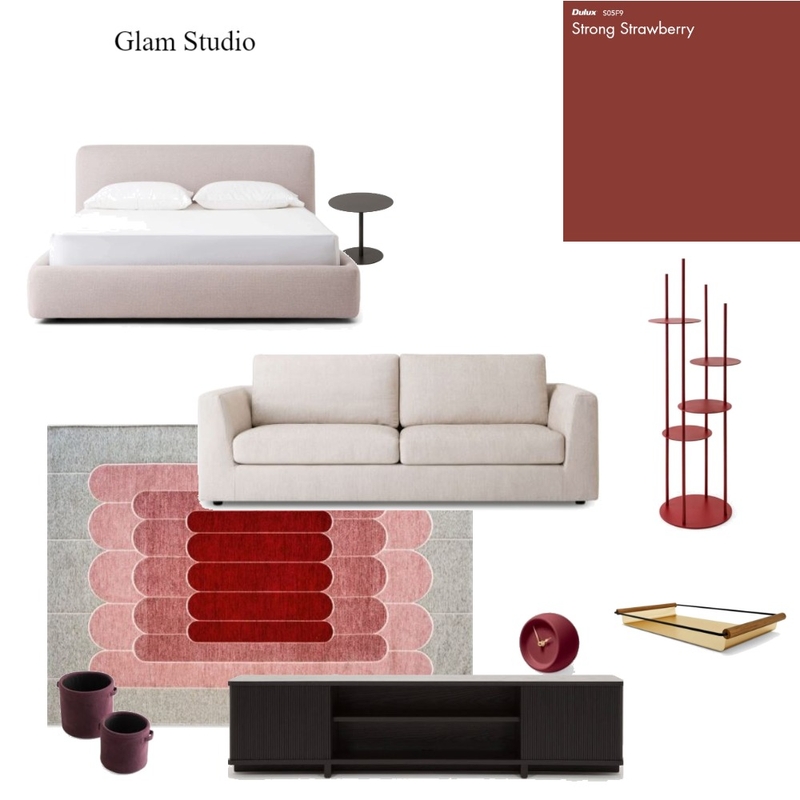 Red Glam Mood Board by PaigeMulcahy16 on Style Sourcebook