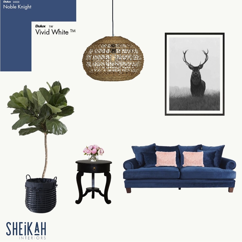 Navy Blue Lounge Mood Board by Sage Design Collective on Style Sourcebook