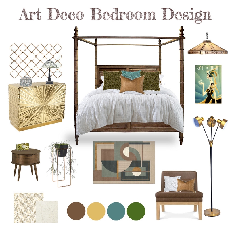 Art Deco Beadroom Mood Board by Nedine on Style Sourcebook