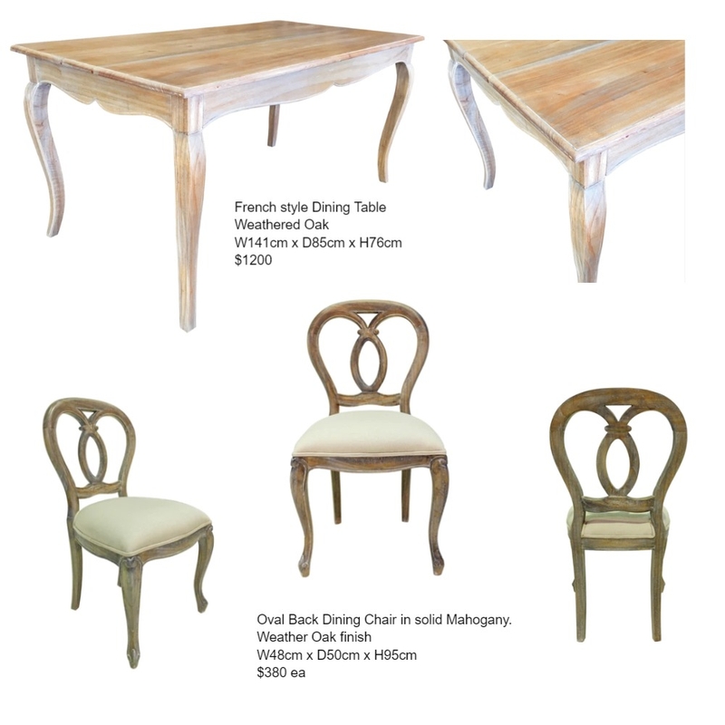 French style Dining Suite Mood Board by bowerbirdonargyle on Style Sourcebook