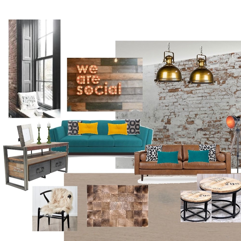 industrial lounge Mood Board by glynis on Style Sourcebook