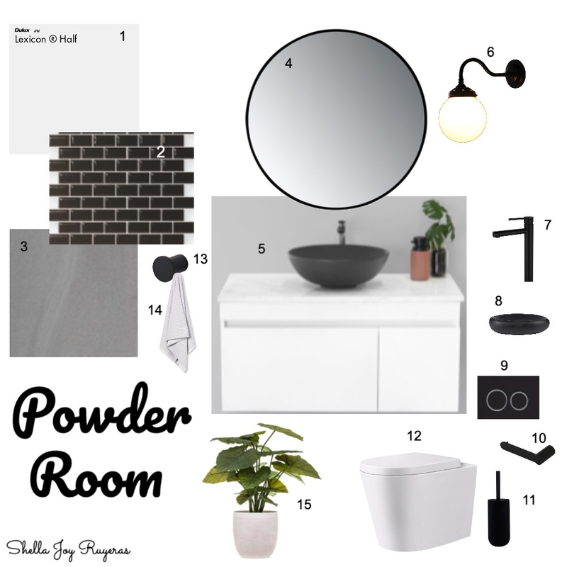 Powder Room Mood Board by shellajoy on Style Sourcebook