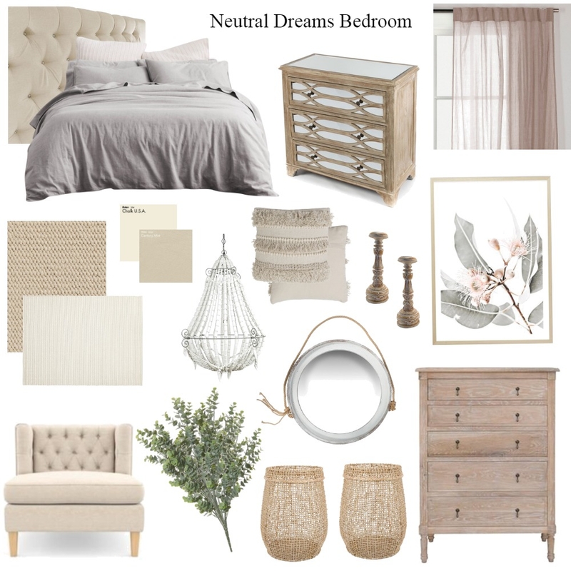 Neutral Dreams Bedroom Mood Board by ChristaGuarino on Style Sourcebook