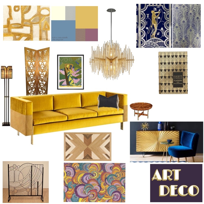 Stella Art Deco Module 3 Mood Board by Stellaforsy on Style Sourcebook