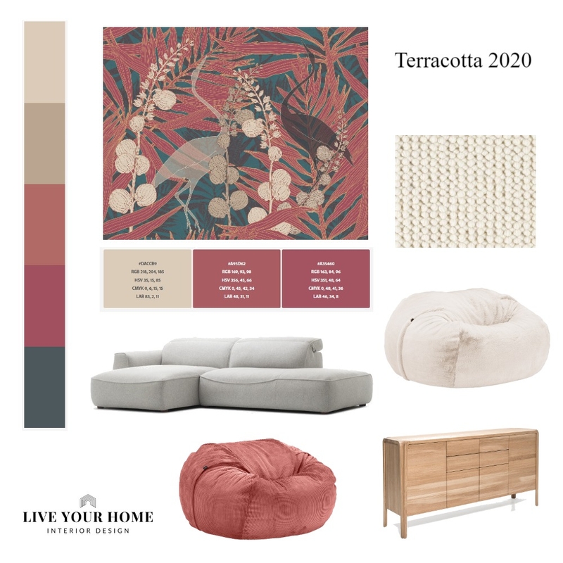 PG - Terracotta living 2020 Mood Board by Liveyourhome on Style Sourcebook