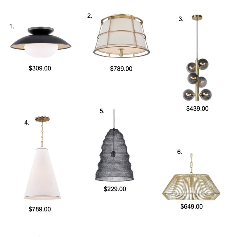 Diane Lighting Options Mood Board by LC Design Co. on Style Sourcebook