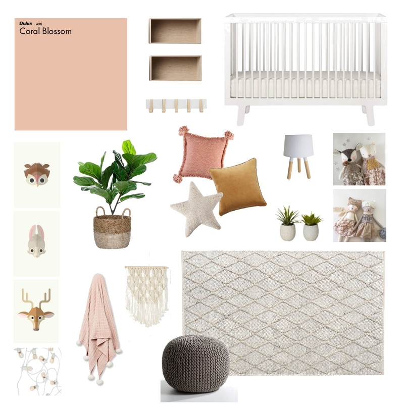 Baby Girl Mood Board by monelare on Style Sourcebook