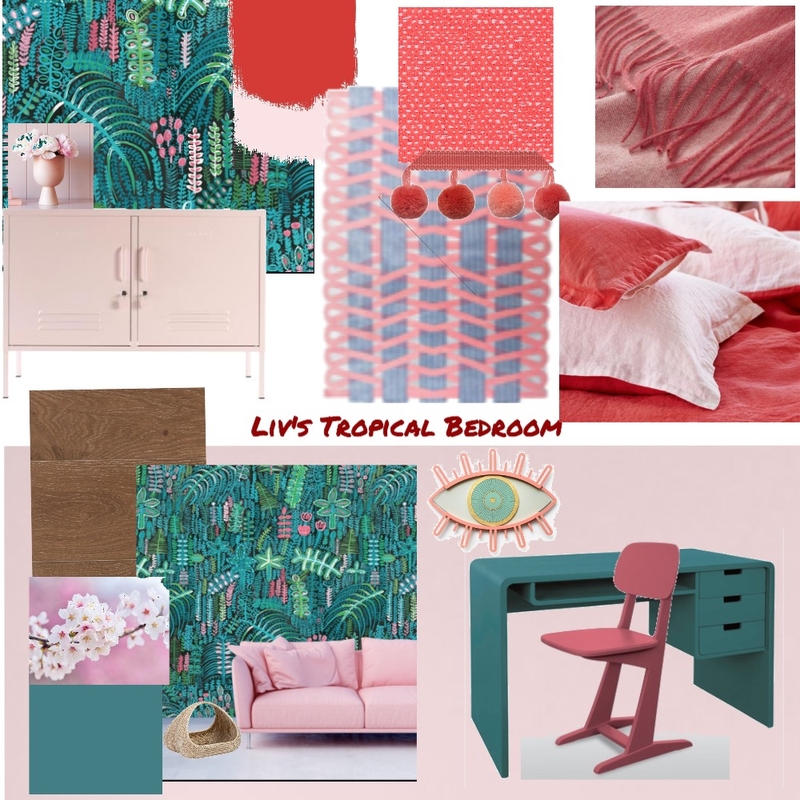 Liv's Tropical Bedroom Mood Board by DSID on Style Sourcebook