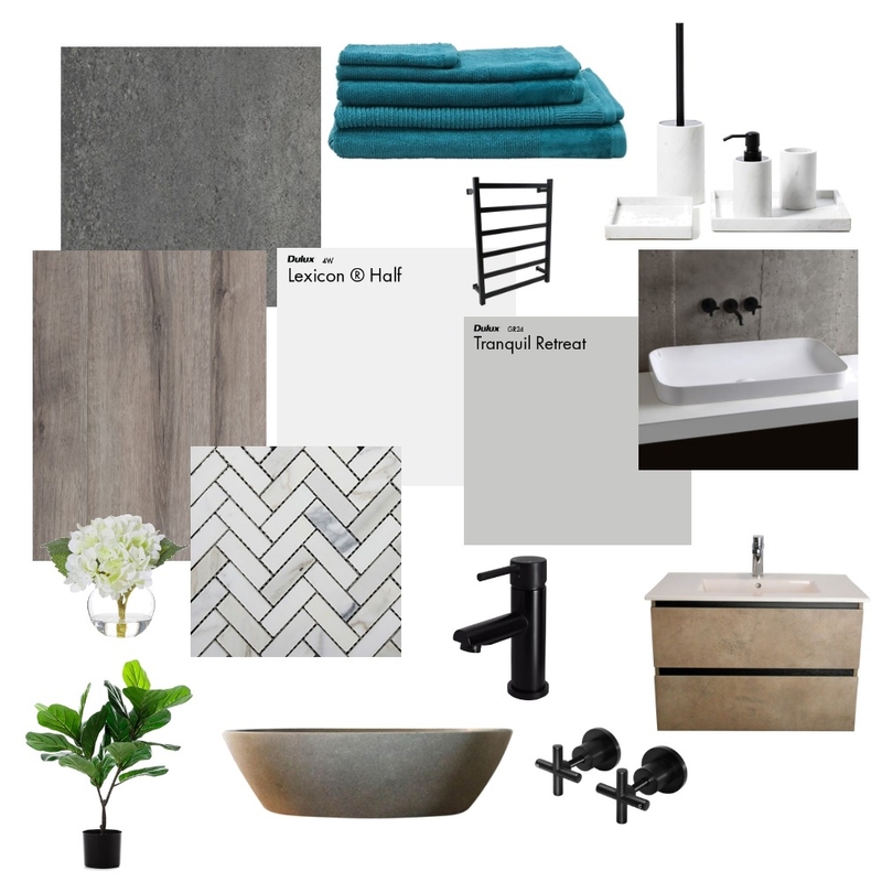 VERY GREY BATHROOM Mood Board by nicoleldodds95 on Style Sourcebook