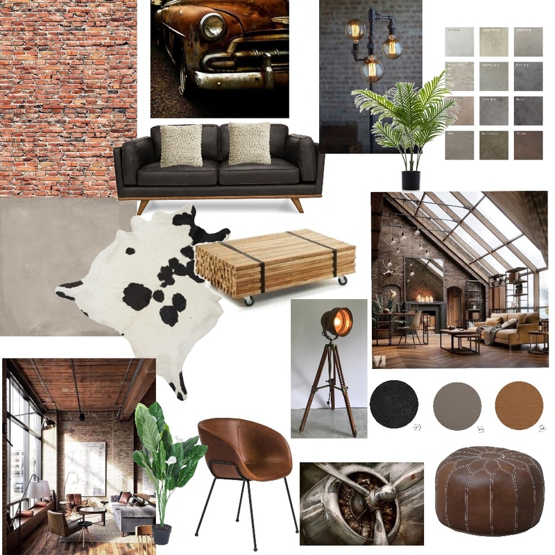 Industrialized Mood Board by Kondianne on Style Sourcebook