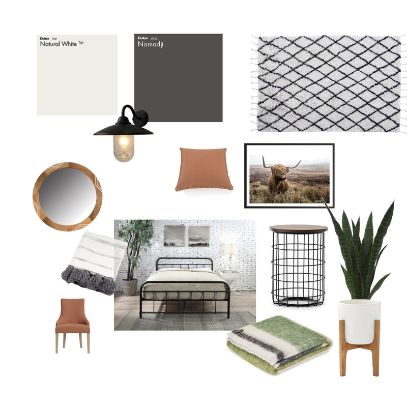 Modern/Industrial Bedroom Mood Board by KatieFed on Style Sourcebook