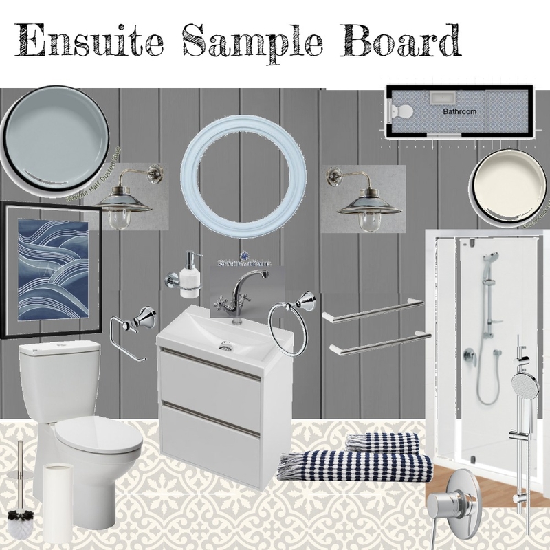 Ensuite Sample Board Mood Board by snapper on Style Sourcebook