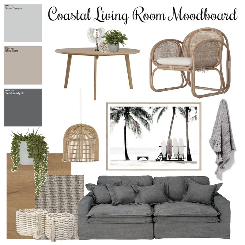 Coastal Boho Inspired Mood Board by harmony on Style Sourcebook