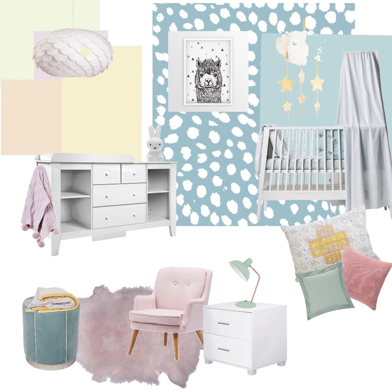 PASTEL NURSERY Mood Board by YANNII on Style Sourcebook