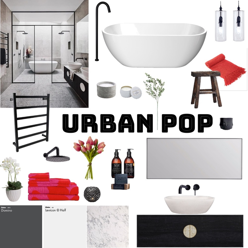 Urban Pop Bathroom Mood Board by ny.laura on Style Sourcebook