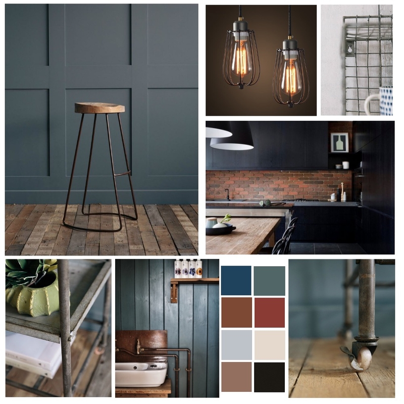 Industrial Mood Board Mood Board by anarcay on Style Sourcebook