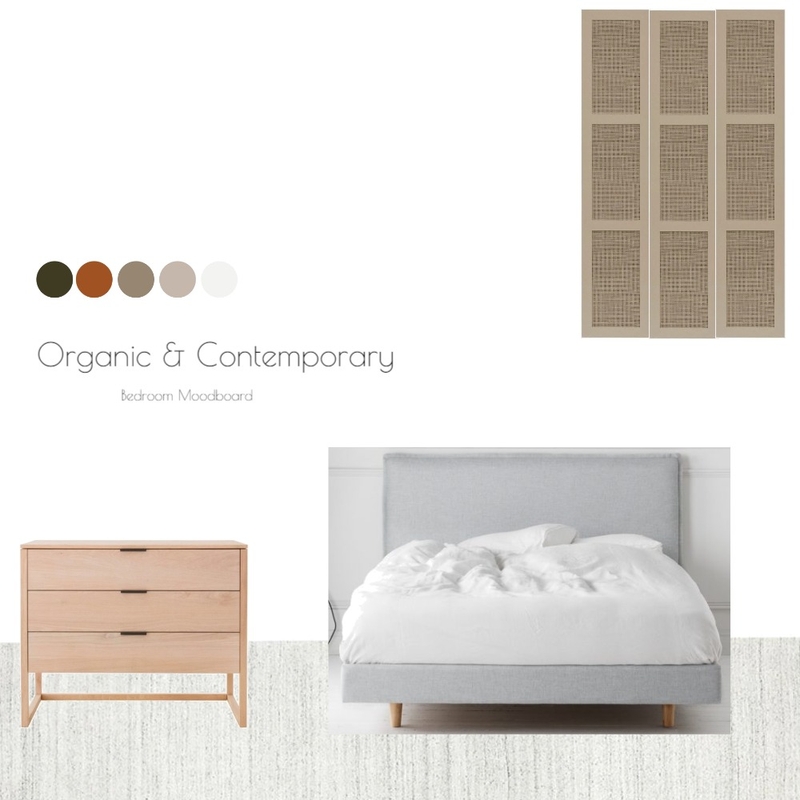 Organic & Contemporary Bedroom Mood Board by Rozina on Style Sourcebook