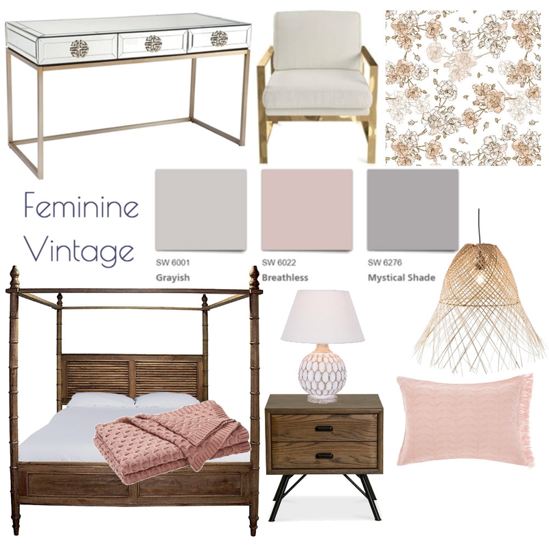 Feminine Vintage Mood Board by michelleteresa on Style Sourcebook