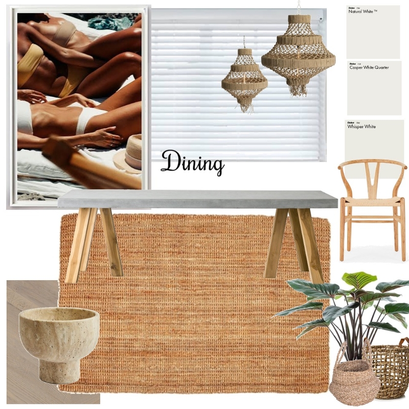 Boho Dining Mood Board by rachelmcgrath on Style Sourcebook