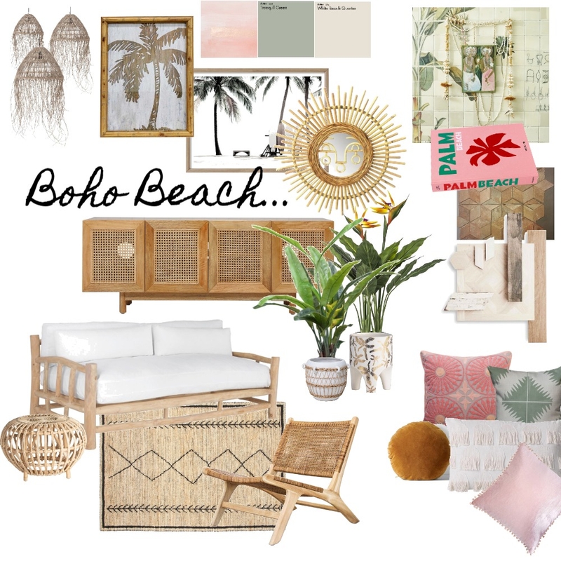 Boho Beach Mood Board by House of Halo & Fitz on Style Sourcebook