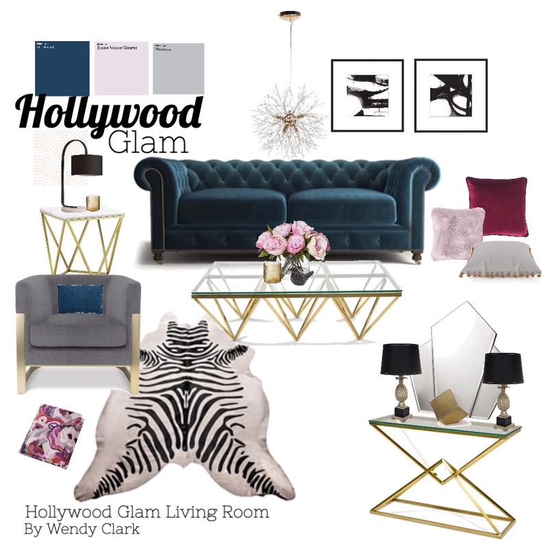 Hollywood Glam Mood Board by wclark on Style Sourcebook